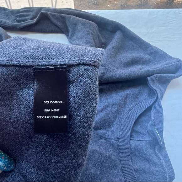 Gray Cotton Sweater Dress - Picture 11 of 14